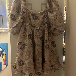 Floral Puff Sleeve Dress